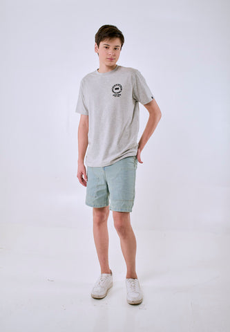Mossimo Men's Light Blue Bermuda Fit Denim Shorts