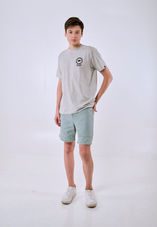 Mossimo Men's Gray Basic Logo Classic Fit Tee
