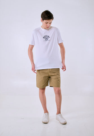 Mossimo Men's White Los Angeles Arch Basic Classic Fit Tee