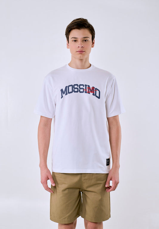 Mossimo Men's White Basic Logo Comfort Fit Tee