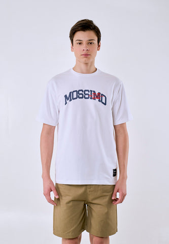 Mossimo Men's White Basic Logo Comfort Fit Tee
