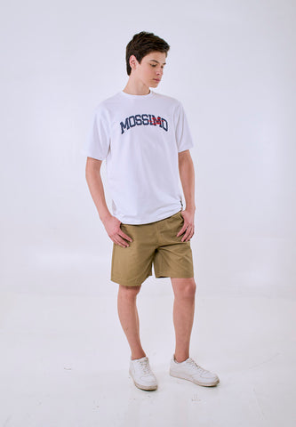 Mossimo Men's White Basic Logo Comfort Fit Tee