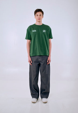Mossimo Men's Green California Athletics Graphic Urban Fit Tee