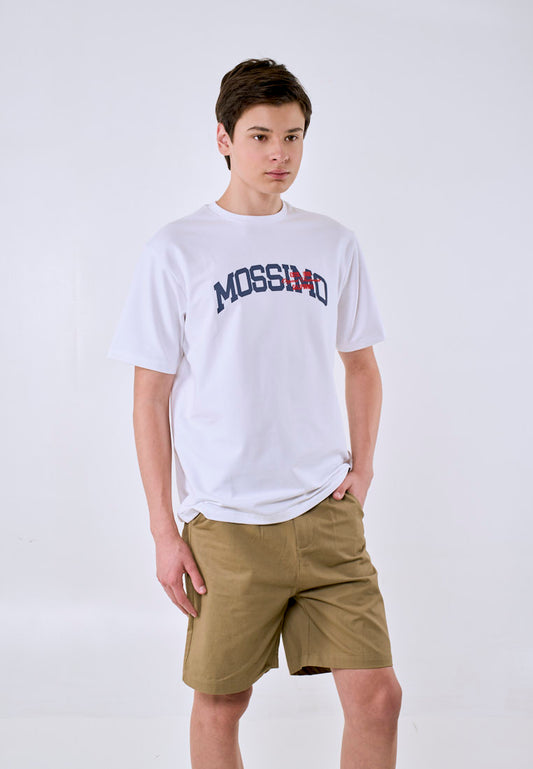 Mossimo Men's White Basic Logo Comfort Fit Tee