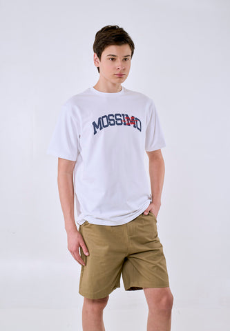 Mossimo Men's White Basic Logo Comfort Fit Tee