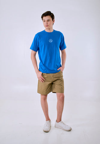 Mossimo Men's Yale Blue Basic Logo Comfort Fit Tee