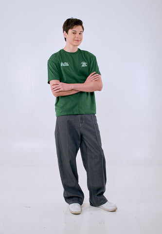 Mossimo Men's Green California Athletics Graphic Urban Fit Tee