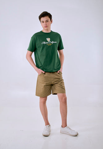 Mossimo Men's Green Heritage Graphic Logo Urban Fit Tee