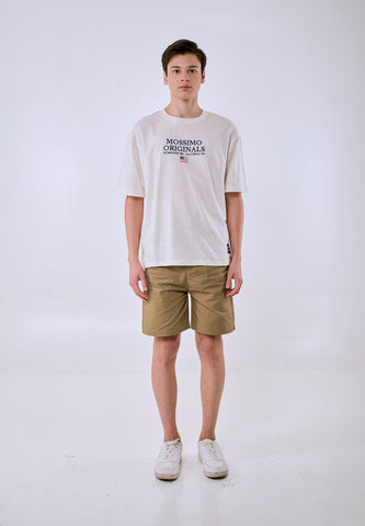 Mossimo Men's Cream Basic Modern Fit Tee