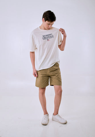 Mossimo Men's Cream Basic Modern Fit Tee