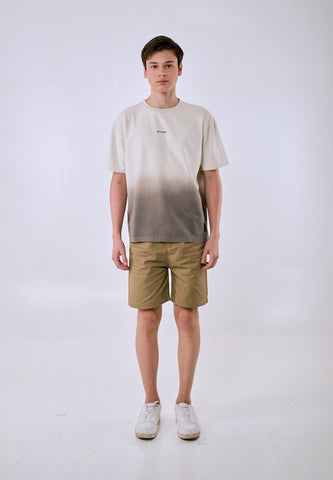 Mossimo Men's Cream Ombre Wash Modern Fit Tee