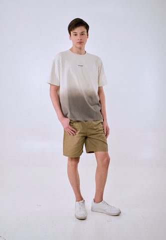 Mossimo Men's Cream Ombre Wash Modern Fit Tee
