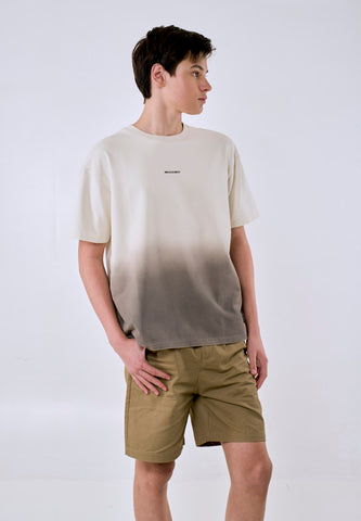 Mossimo Men's Cream Ombre Wash Modern Fit Tee
