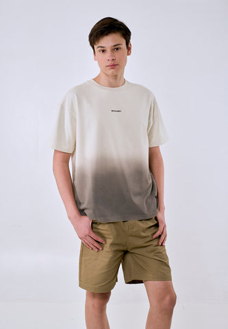 Mossimo Men's Cream Ombre Wash Modern Fit Tee