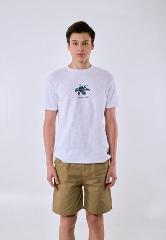Mossimo Unisex White Graphic Unisex Fit Tee