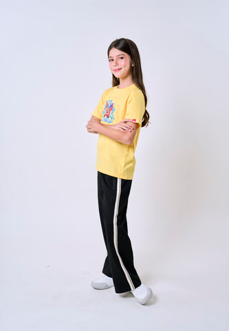 Mossimo Kids Unisex Yellow Mossybear Dive Embossed Basic Tshirt
