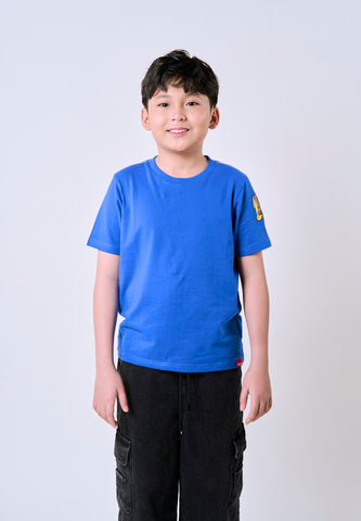 Mossimo Kids Tristan Blue Roundneck Jersey Knits Top For Boys