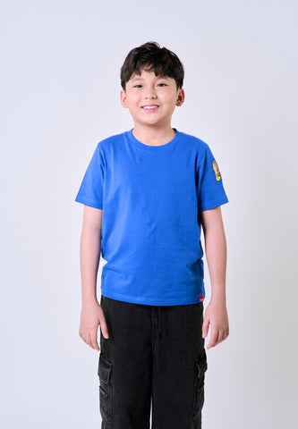 Mossimo Kids Tristan Blue Roundneck Jersey Knits Top For Boys