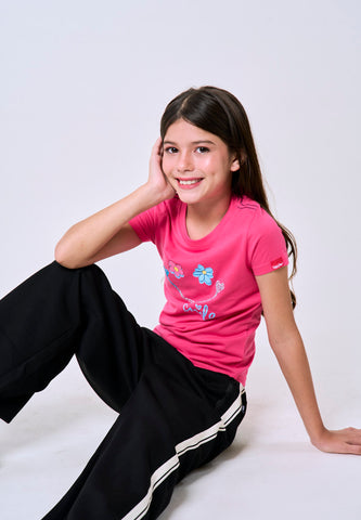 Mossimo Kids Black Straight Leg Knit Track Pants For Girls