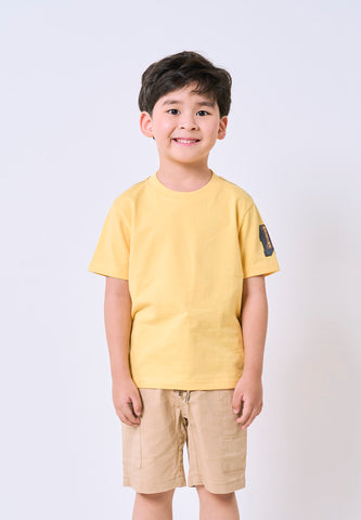 Mossimo Kids Tristan Yellow Roundneck Jersey Knits Top For Boys