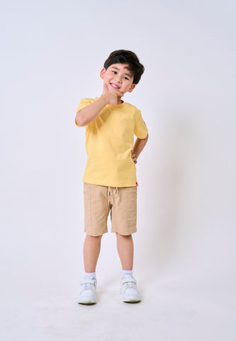 Mossimo Kids Tristan Yellow Roundneck Jersey Knits Top For Boys
