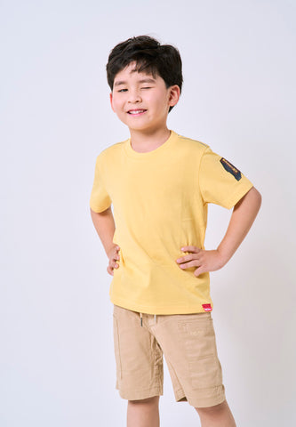 Mossimo Kids Tristan Yellow Roundneck Jersey Knits Top For Boys