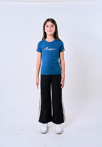 Mossimo Kids Soda Blue Basic Graphic Tshirt For Girl