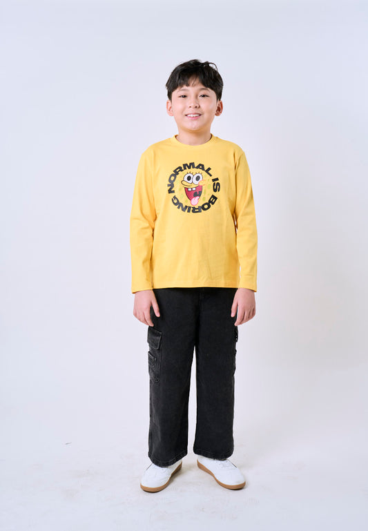 Mossimo Kids Spongebob Yellow Unisex Pullover