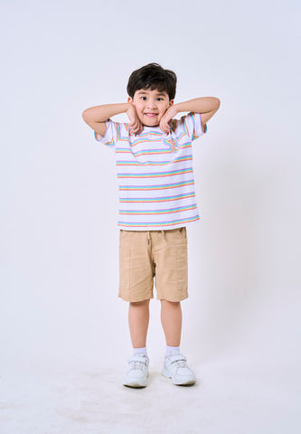Mossimo Kids Spongebob White Unisex Stripes Tshirt For Girls For Boys