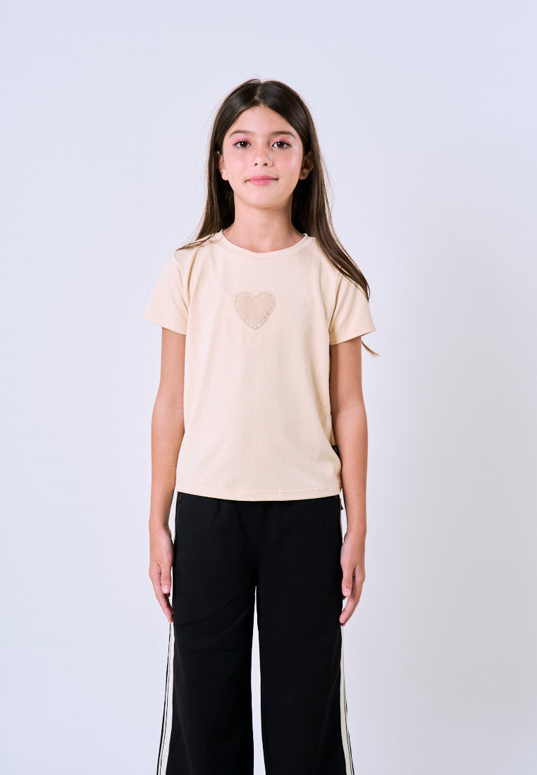 Mossimo Kids Luma Beige Striped Ribbed Baby Tee