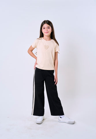 Mossimo Kids Luma Beige Striped Ribbed Baby Tee