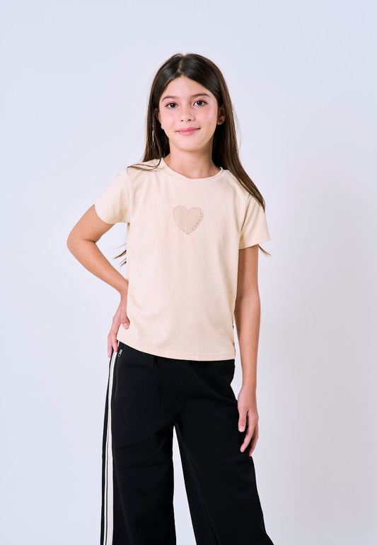 Mossimo Kids Luma Beige Striped Ribbed Baby Tee