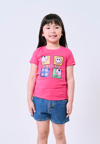 Mossimo Kids Raspberry Basic Graphic Tshirt For Girl