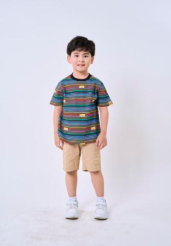 Mossimo Kids Spongebob Black Unisex Stripes Tshirt For Girls For Boys