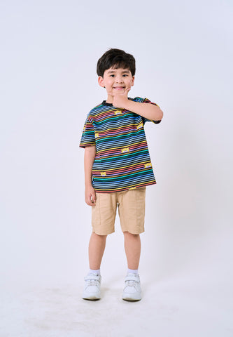 Mossimo Kids Spongebob Black Unisex Stripes Tshirt For Girls For Boys