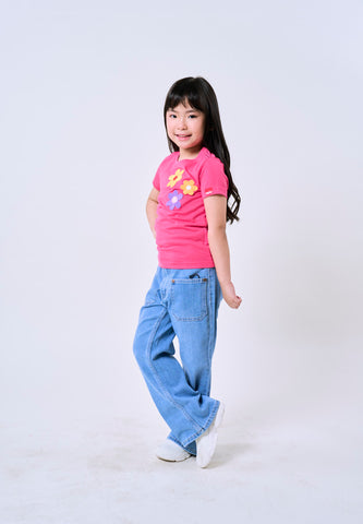 Mossimo Kids Raspberry Floral Graphic Tshirt For Girl