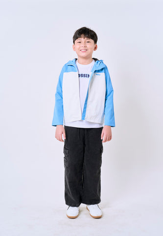 Mossimo Kids Boys' Light Blue Color Blocking Nylon Jacket