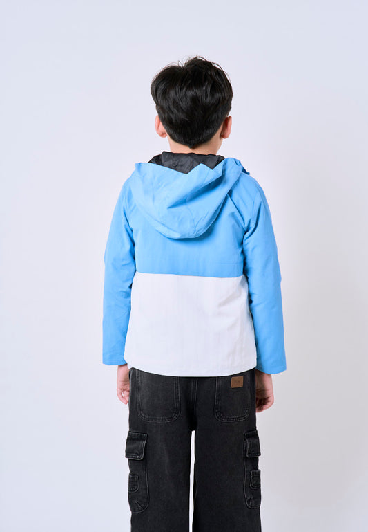 Mossimo Kids Boys' Light Blue Color Blocking Nylon Jacket