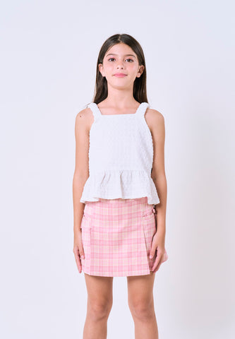 Mossimo Kids White Woven Ruffle Top - For Girls