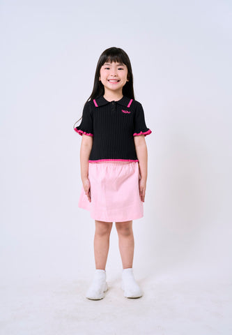 Mossimo Kids Black Knit Collared Top For Girls