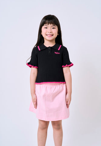Mossimo Kids Black Knit Collared Top For Girls