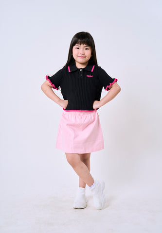 Mossimo Kids Black Knit Collared Top For Girls
