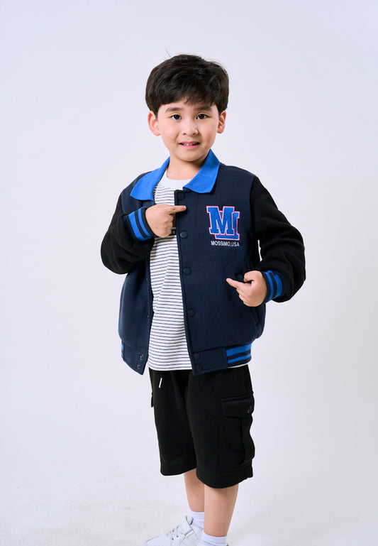 Mossimo Kids Zane Blue Baseball Jacket For Boys