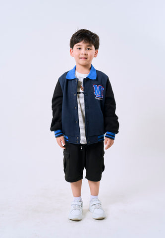 Mossimo Kids Zane Blue Baseball Jacket For Boys