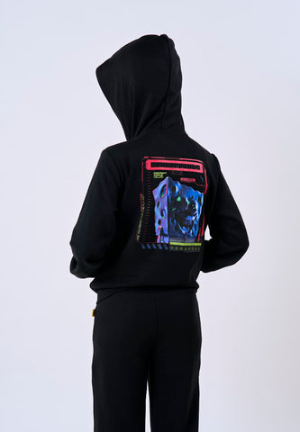 Mossimo Kids Black Unisex Spongebob Hoodie & Jogger Set For Girls For Boys