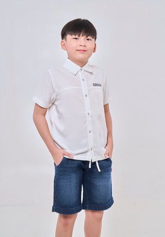 Mossimo Kids Scott White Varsity Shirt Top