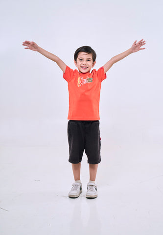 Mossimo Kids Lincoln Red Orange Basic Tshirt