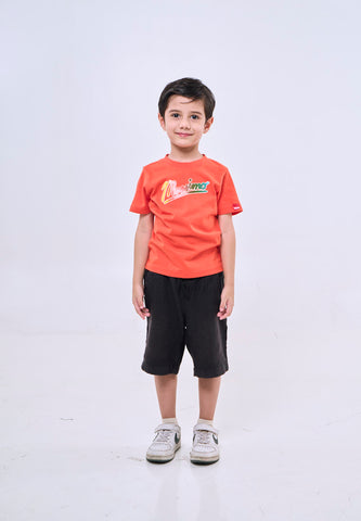 Mossimo Kids Lincoln Red Orange Basic Tshirt