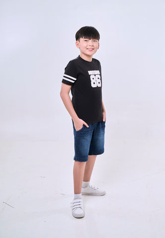 Mossimo Kids Callum Black Basic Sporty Tshirt