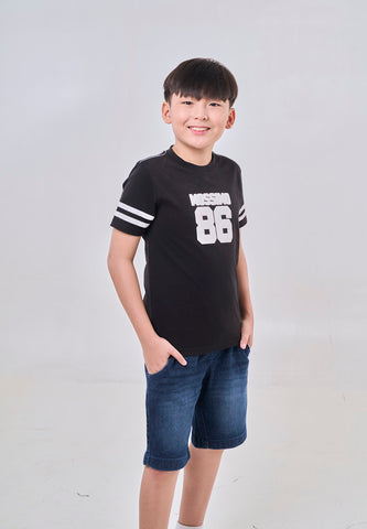 Mossimo Kids Callum Black Basic Sporty Tshirt